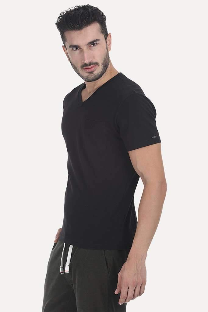 Solid Heather V Neck Super Soft T-Shirt