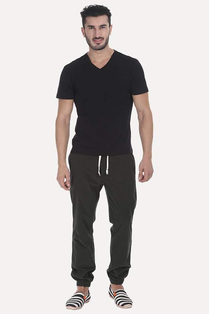 Solid Heather V Neck Super Soft T-Shirt