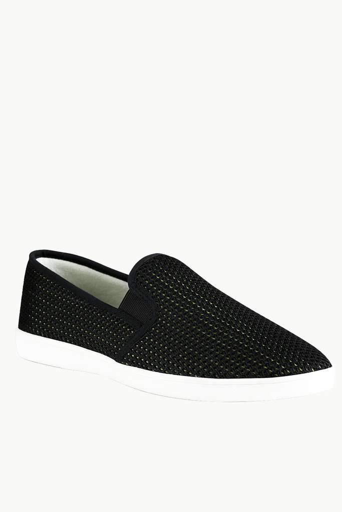 Contrast Lining Mesh Loafers