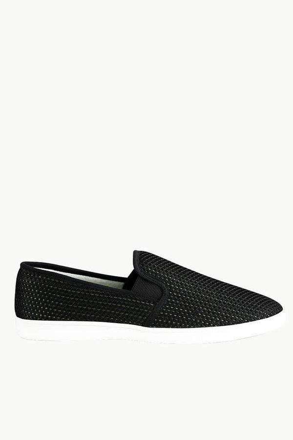 Contrast Lining Mesh Loafers