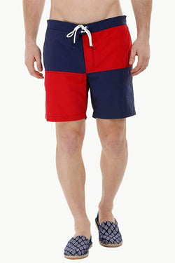 Square Colorblock Swim Shorts