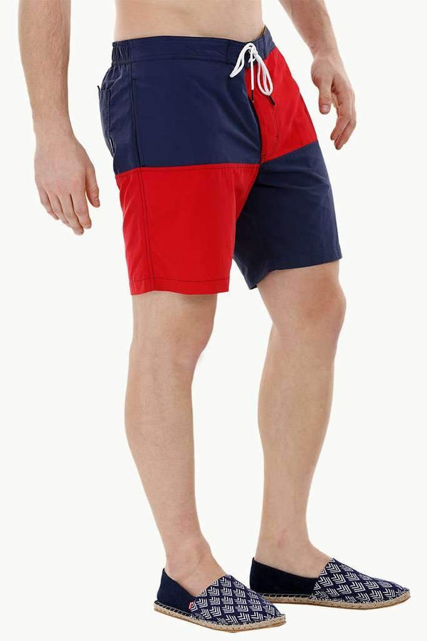 Square Colorblock Swim Shorts