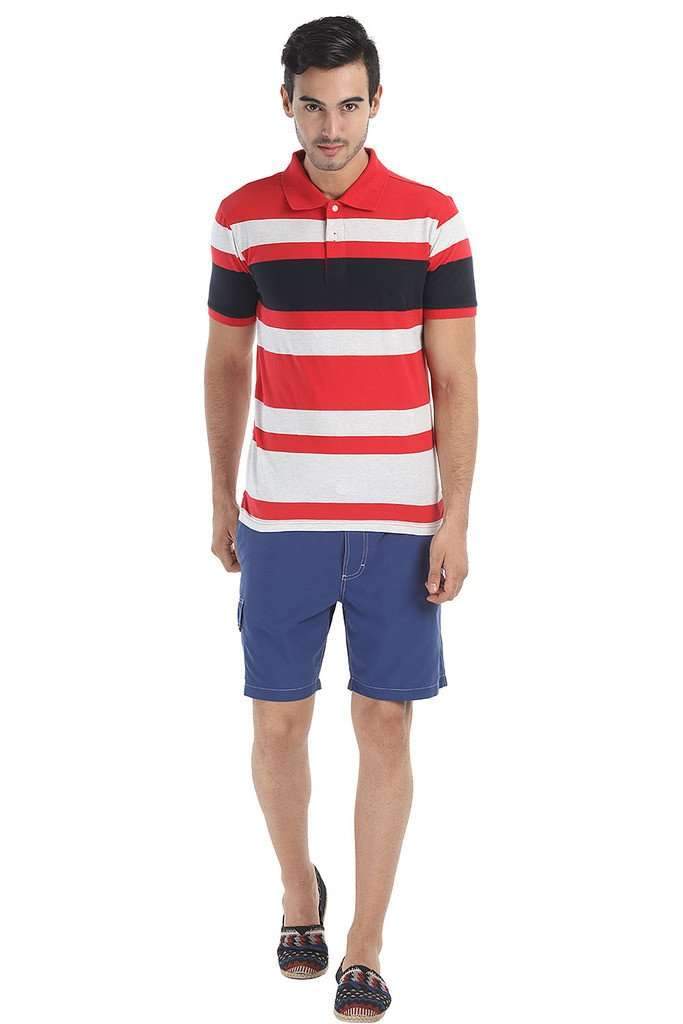 Stark Contrast Short Sleeve Polo