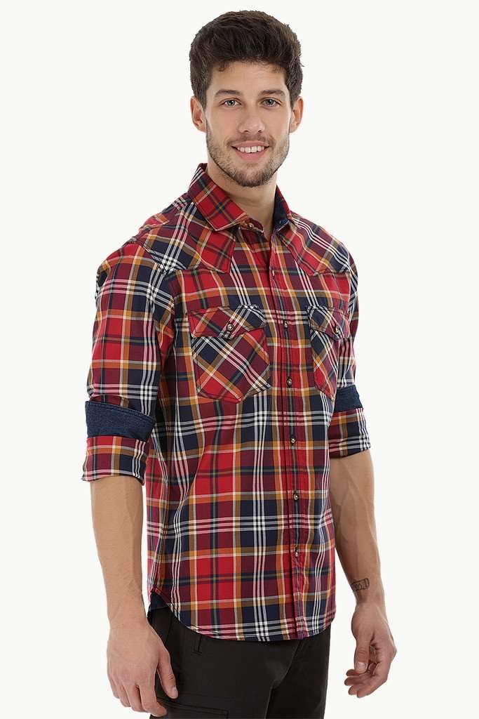 Statement Checks Cotton Shirt