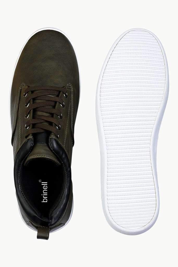 Faux Leather Urban Plimsolls