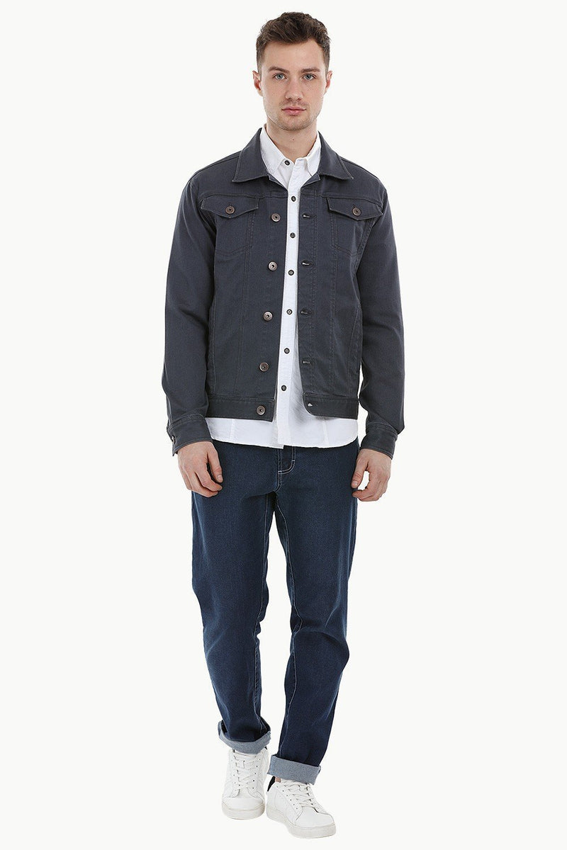 Stretchable Indigo Denim Jacket