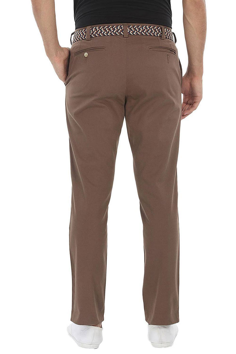 Soft Peached Solid Cotton Chino Pant