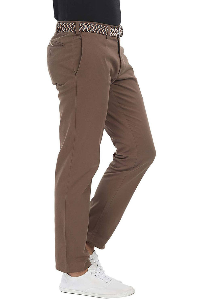 Soft Peached Solid Cotton Chino Pant