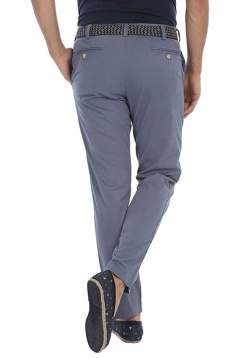 Soft Peached Solid Cotton Chino Pant