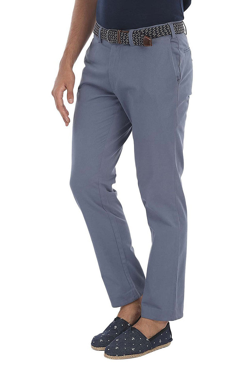Soft Peached Solid Cotton Chino Pant