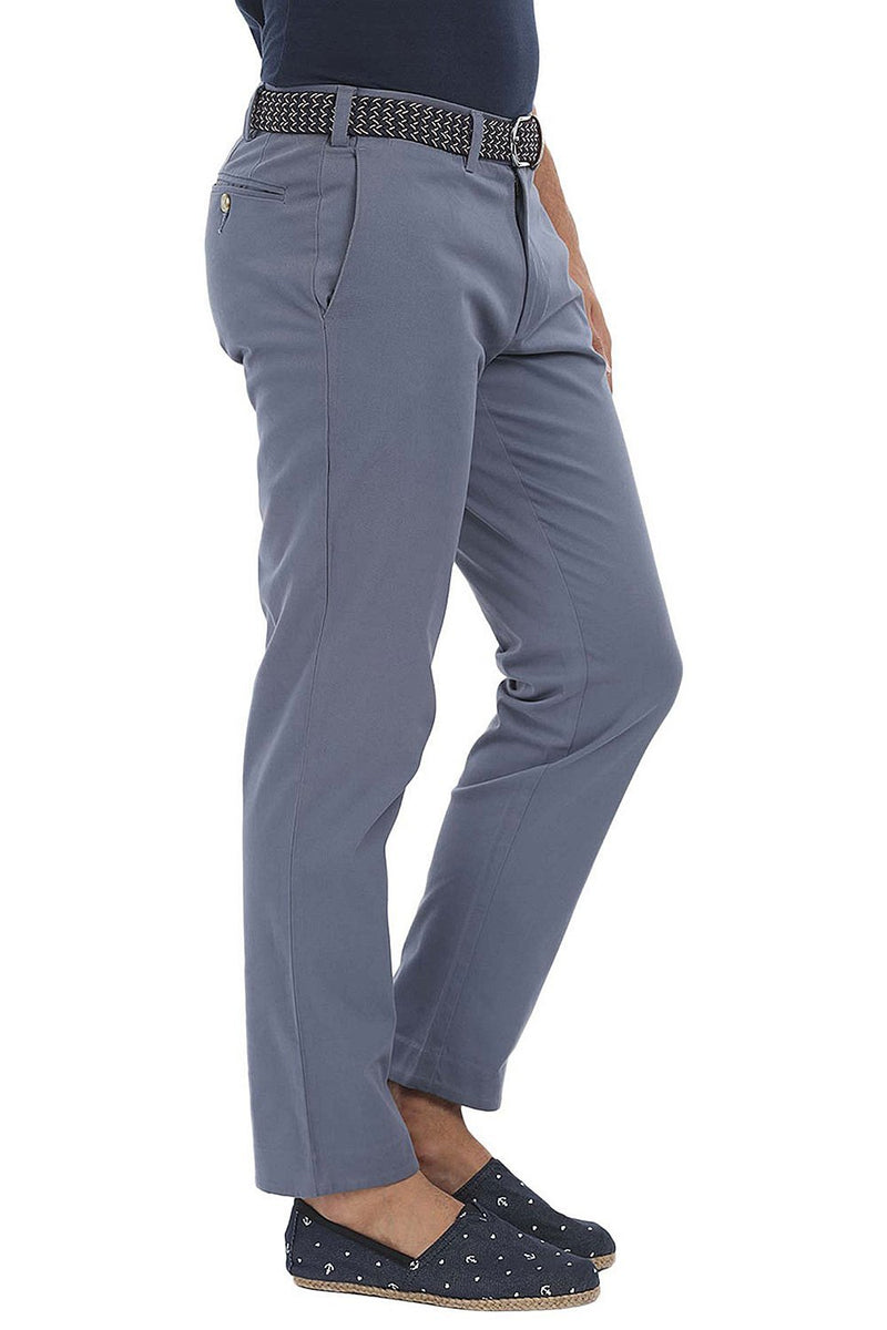 Soft Peached Solid Cotton Chino Pant