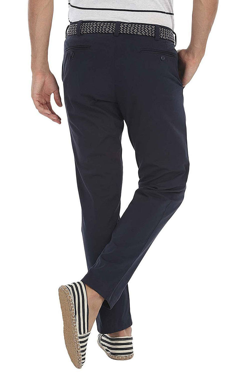 Soft Peached Solid Cotton Chino Pant
