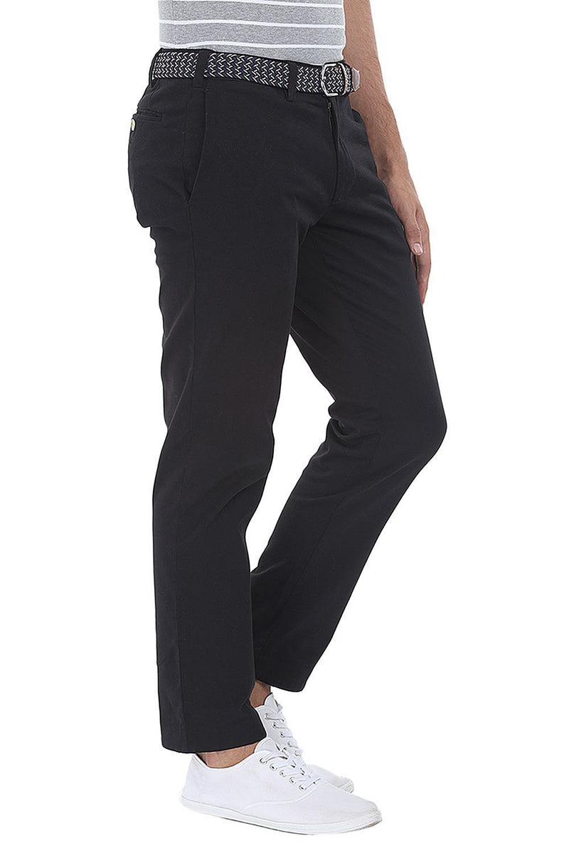 Soft Peached Solid Cotton Chino Pant