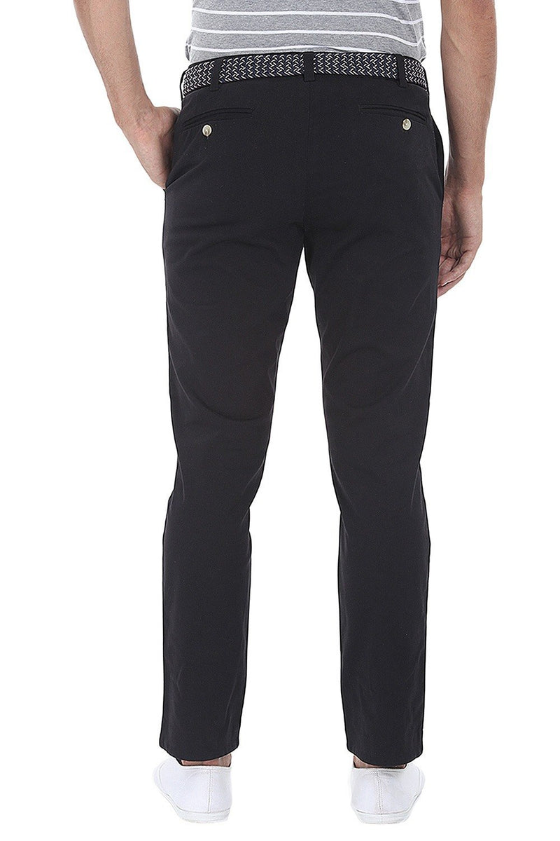 Soft Peached Solid Cotton Chino Pant