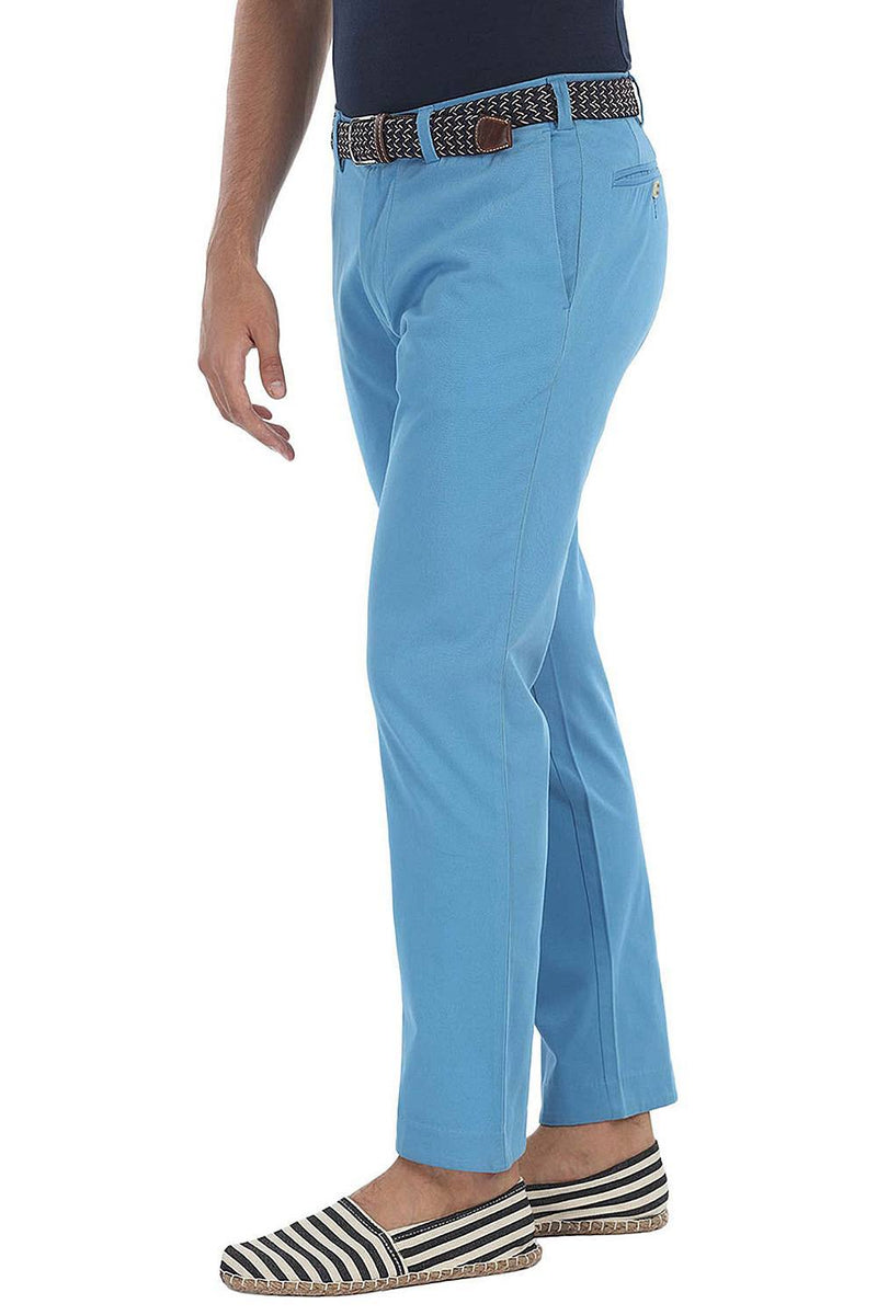 Soft Peached Solid Cotton Chino Pant