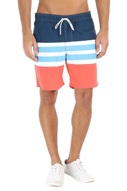 Stripe Colorblock Quick Dry Swim shorts