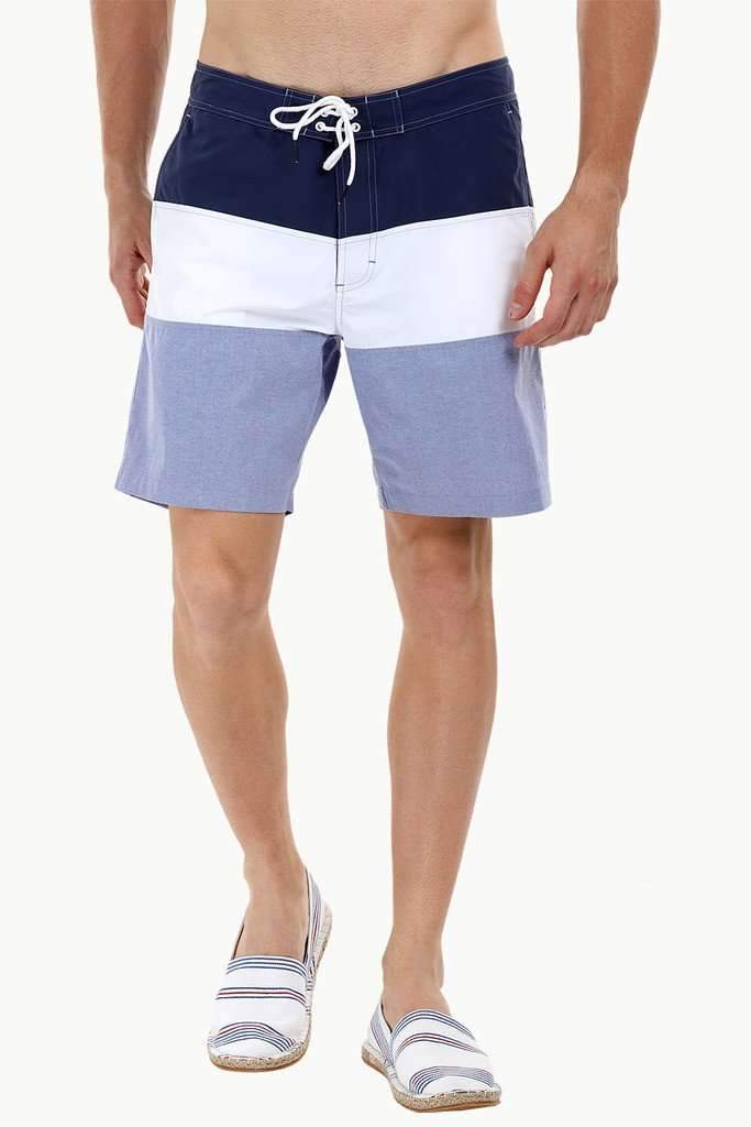 Stripe Colorblock Swim Shorts
