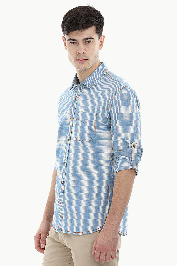 Stripe Denim Shirt