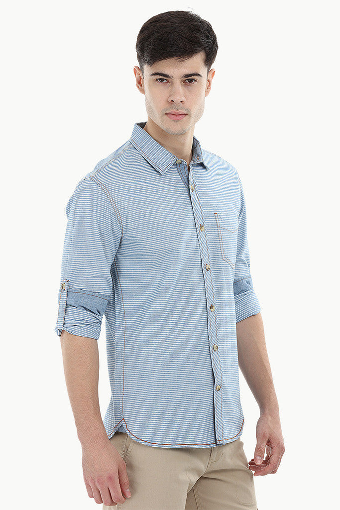 Stripe Denim Shirt