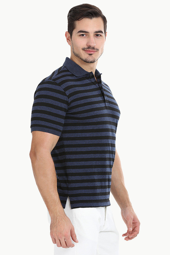 Striped Cotton Polo