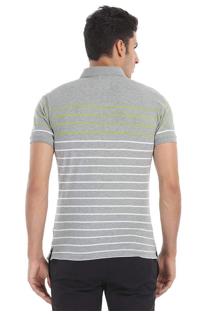 Striped Super Soft Knit Polo