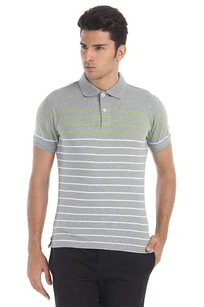 Striped Super Soft Knit Polo