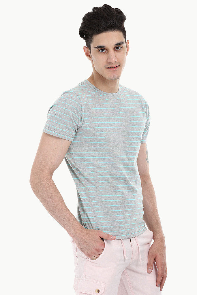 Stripes Soft Cotton Crew Neck