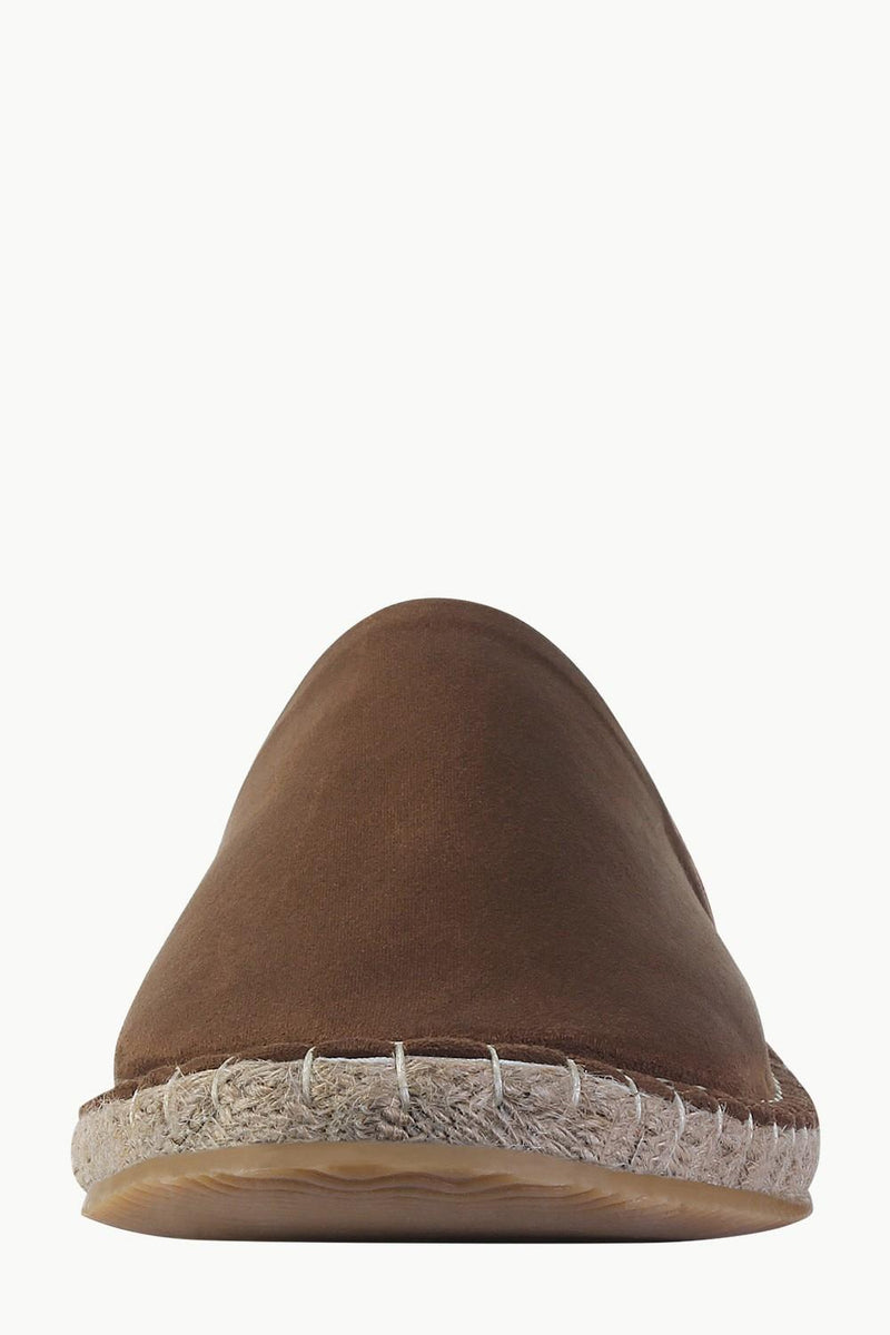 Suede Espadrilles with Canvas Print