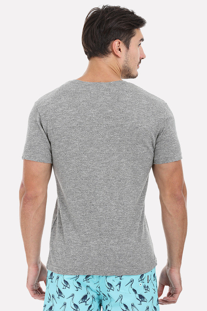 Super Soft Slub And Heather V Neck