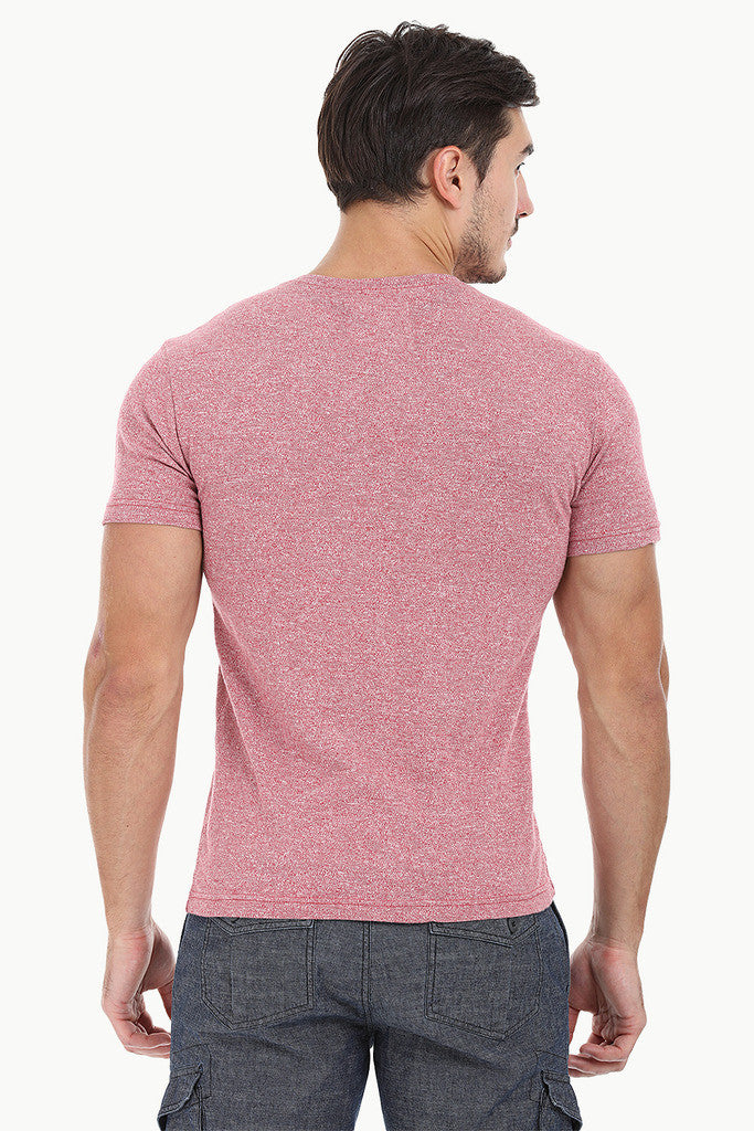 Super Soft Slub And Heather V Neck