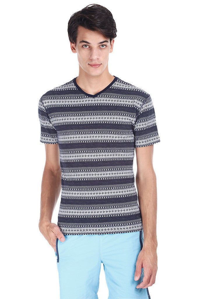Super Combed Jacquard Knit Short Sleeve Tee