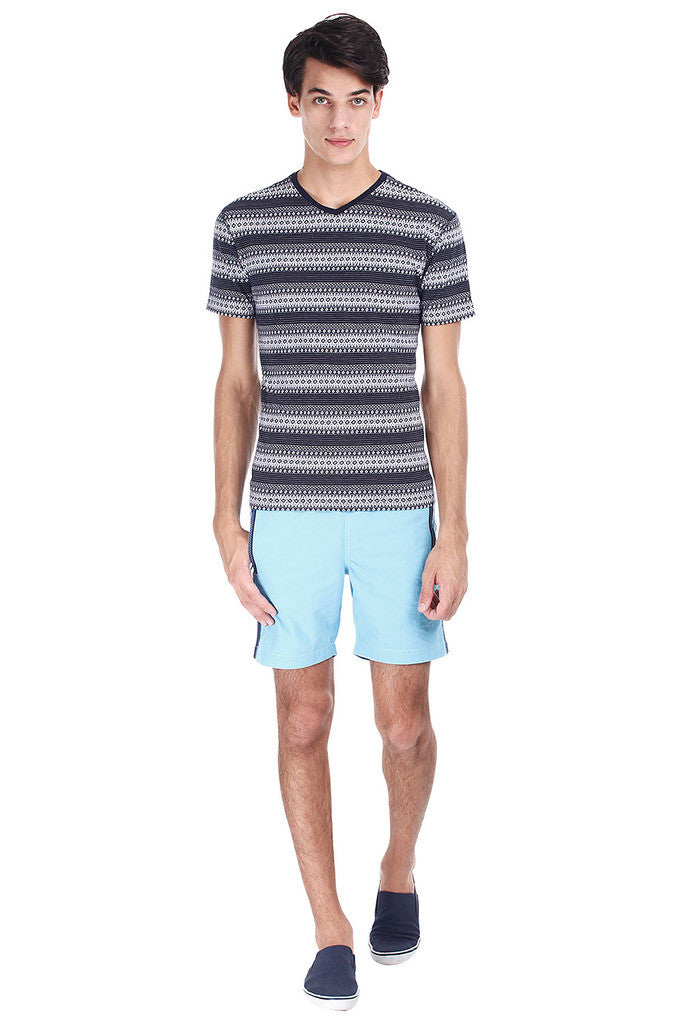 Super Combed Jacquard Knit Short Sleeve Tee
