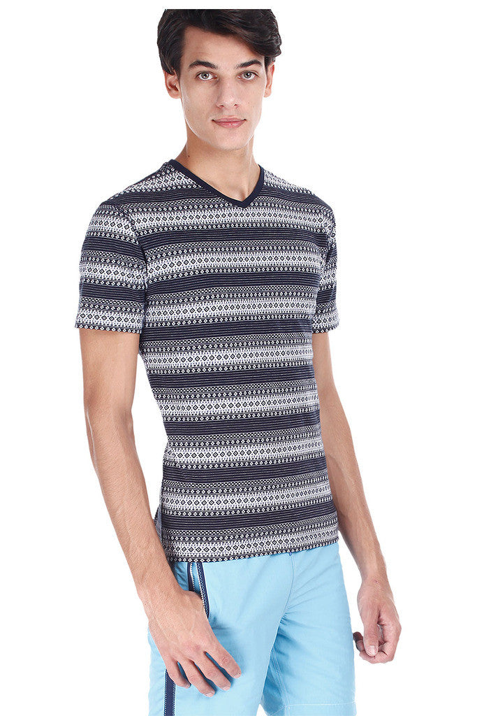 Super Combed Jacquard Knit Short Sleeve Tee
