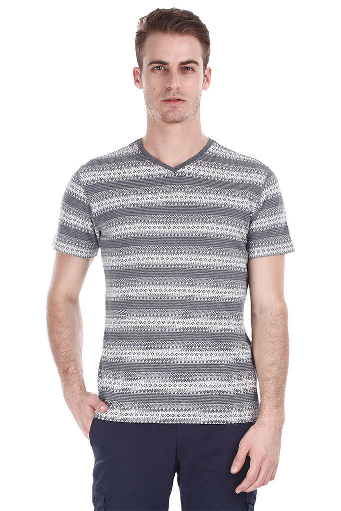 Super Combed Jacquard Knit Short Sleeve Tee