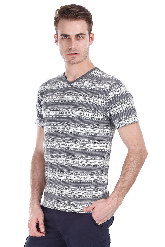 Super Combed Jacquard Knit Short Sleeve Tee
