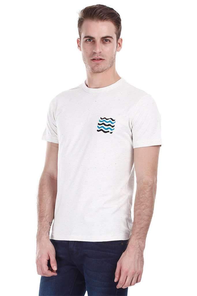 Super Combed Pastel Printed Crew Neck Tee