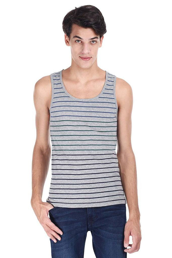 Super Combed Yarn Dyed Jacquard Knit Tank