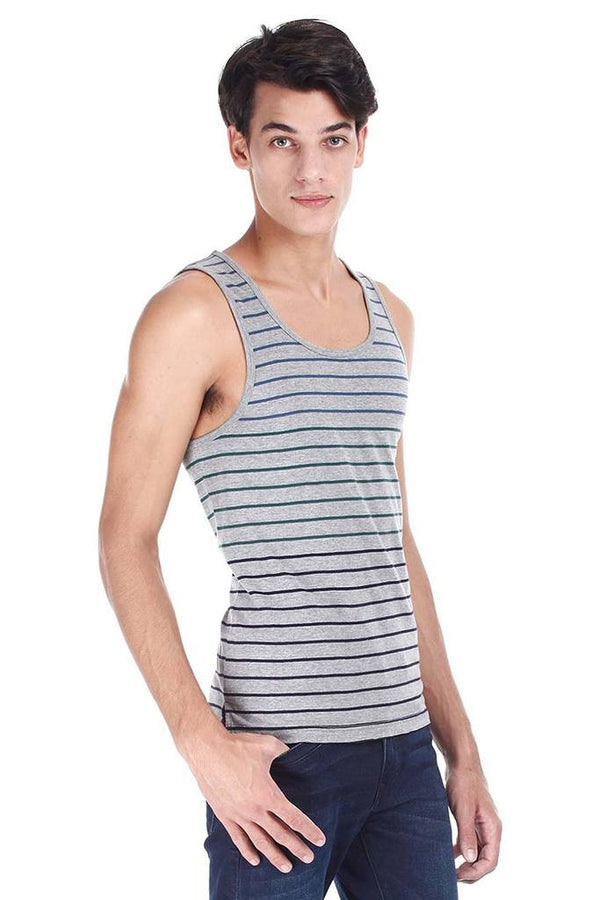 Super Combed Yarn Dyed Jacquard Knit Tank