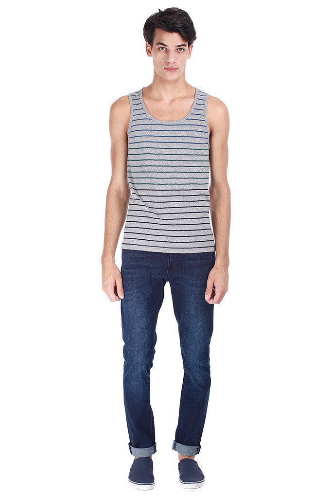 Super Combed Yarn Dyed Jacquard Knit Tank