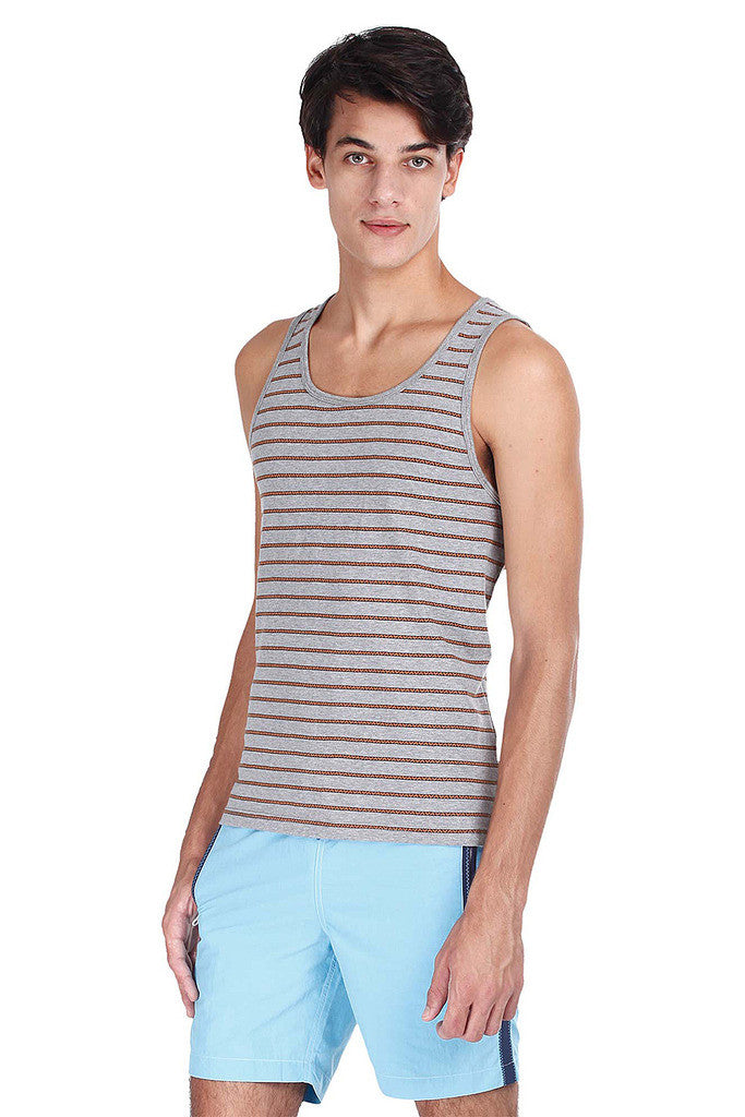 Super Combed Yarn Dyed Jacquard Knit Tank