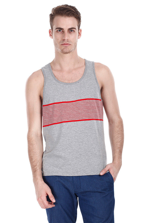 Super Combed Yarn Dyed Jacquard Knit Tank