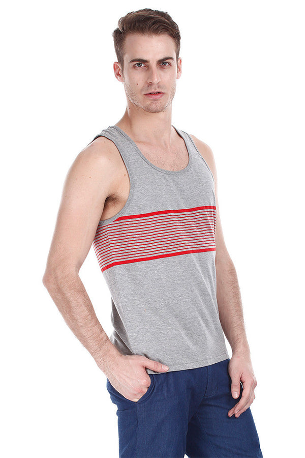 Super Combed Yarn Dyed Jacquard Knit Tank