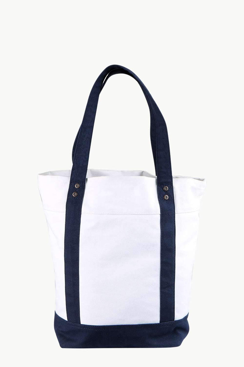 Throw In White Canvas Tote Bag
