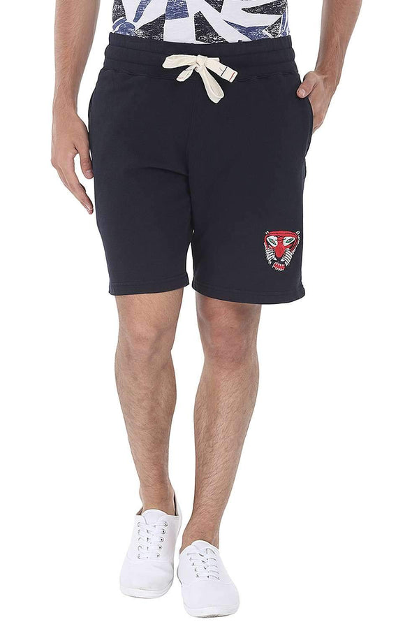 Royal Tiger Embroidered Relaxed Fit Shorts