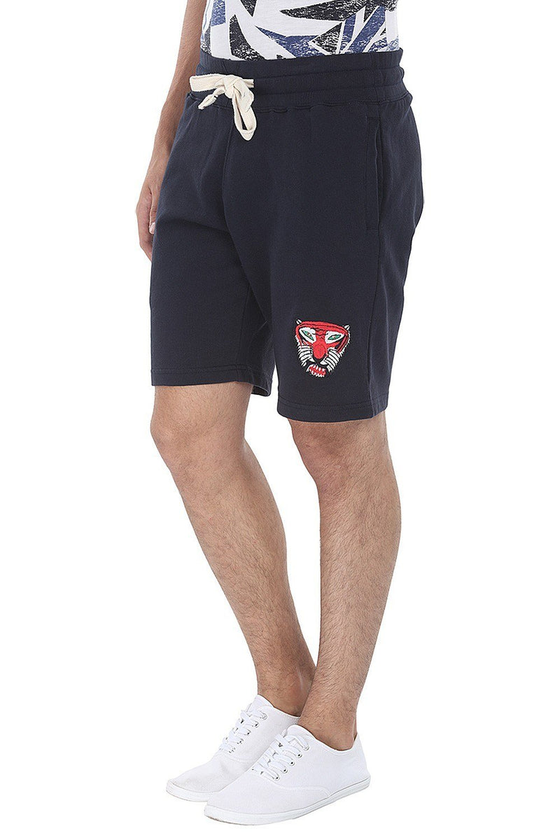 Royal Tiger Embroidered Relaxed Fit Shorts