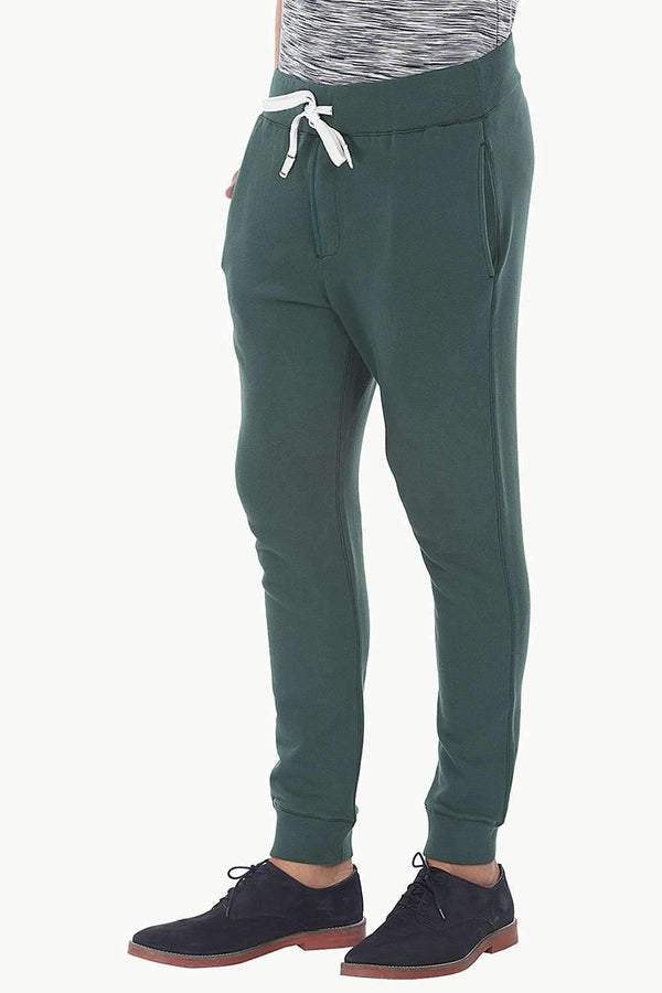 Solid Fleece Slim Fit Cuff Jogger Sweatpants