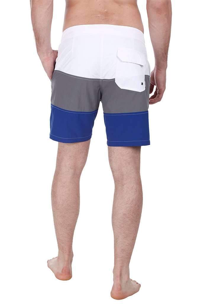 Triple Color Block Nylon Swim Shorts
