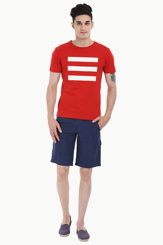 Triple Lined Short Sleeve Crew