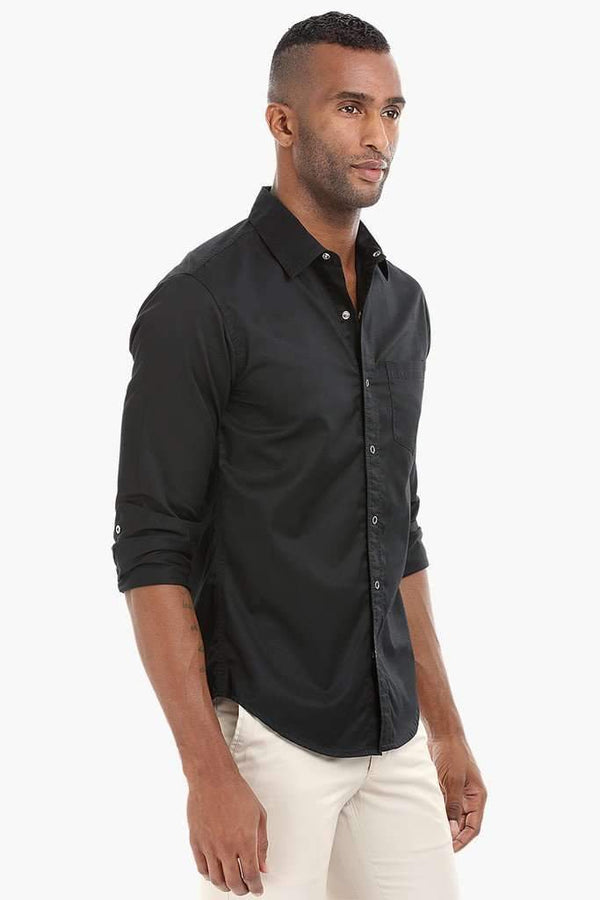 Triple Needle Stitch Cotton Shirt