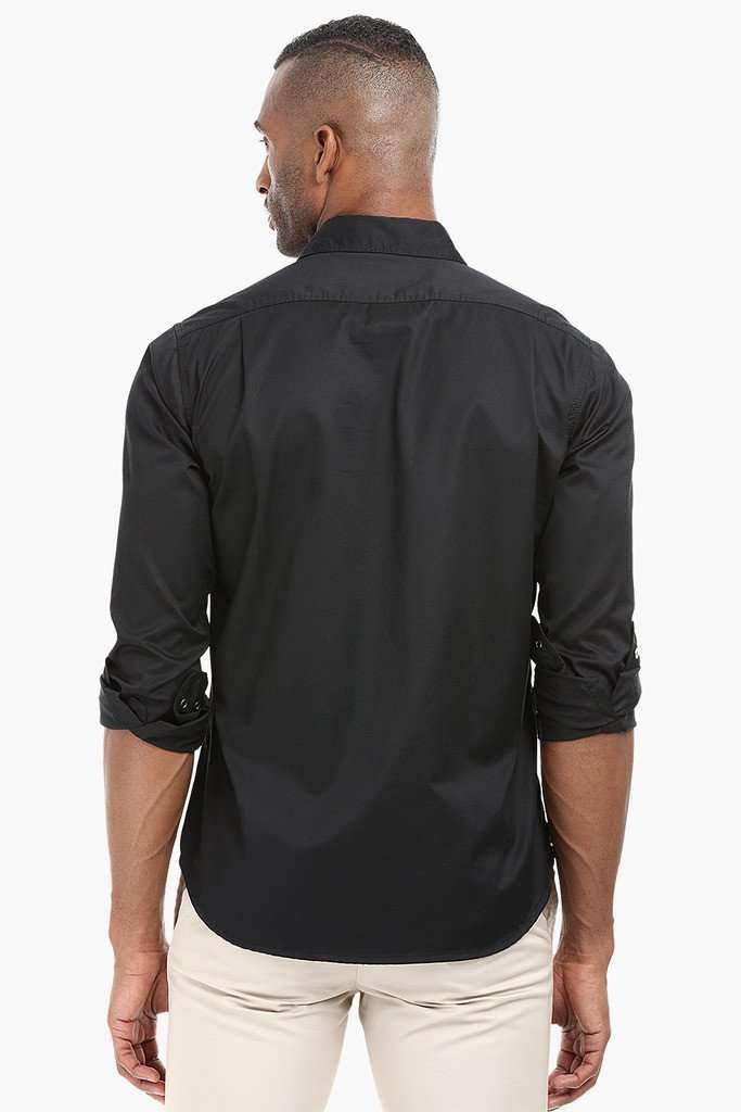 Triple Needle Stitch Cotton Shirt